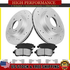 Front Brake Rotors & Ceramic Pads Kit for 2011-2016 2017 2018 2019 Ford Fiesta
