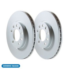 Pair of Vented Front Brake Discs for Lexus CT 2010-2022, Toyota Prius 2008-2022