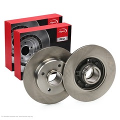 2X APEC Rear Brake Discs for PEUGEOT 307 2000-12 249mm Solid DSK2288