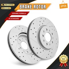 Front Drilled Brake Rotors for Buick LaCrosse Envision Chevy Equinox GMC Terrain
