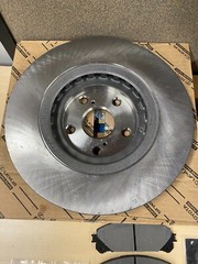 2010-2015 LEXUS RX350 RX450H OEM GENUINE FRONT BRAKE ROTORS, TCMC PADS & SHIMS
