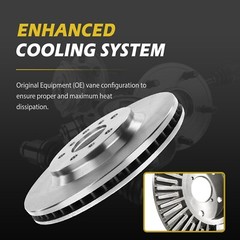 Rear Rotors Brake Pads Kit for Chevrolet Impala Buick Lacrosse Regal