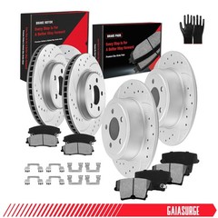 For Dodge Challenger Charger Chrysler 300 320mm RWD Front Rear Brake Rotors Pads