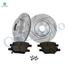 6P R 270 Drilled Brake Rotors-Brake Pad For 2004-2006 2008-2012 Chevrolet Malibu