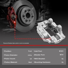 Front Brake Rotors Calipers Brake Pads for Toyota Sequoia 2007-2014 2015 Tundra