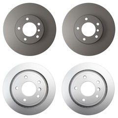 Hella Front 324mm Rear 298mm Brake Rotors Kit For BMW E39 530i 2001-2003 Base