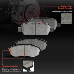 Front & Rear Side Drilled Brake Rotor&Ceramic Brake Pad for INFINITI G35 Nissan