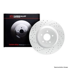Disc Brake Rotor-Brake Rotor – Drilled And Slotted – Black DFC 633-73006R
