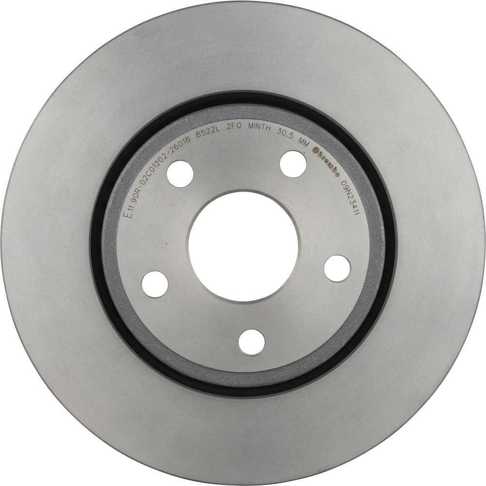 Disc Brake Rotor-Premium UV Coated OE Equivalent Rotor Brembo 09.N234.11