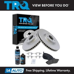 TRQ Front Brake Pad & Rotor Kit Fits 2008-2019 INFINITI 2006-2020 Nissan