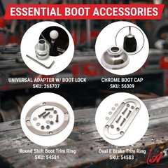 Tan Vertical Shifter or Emergency Brake Boot – Heavy-Duty Naugahyde – Hot Rod