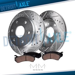 319mm Front Drilled Disc Rotors Brake Pads for Toyota Tacoma 4Runner FJ Cruiser