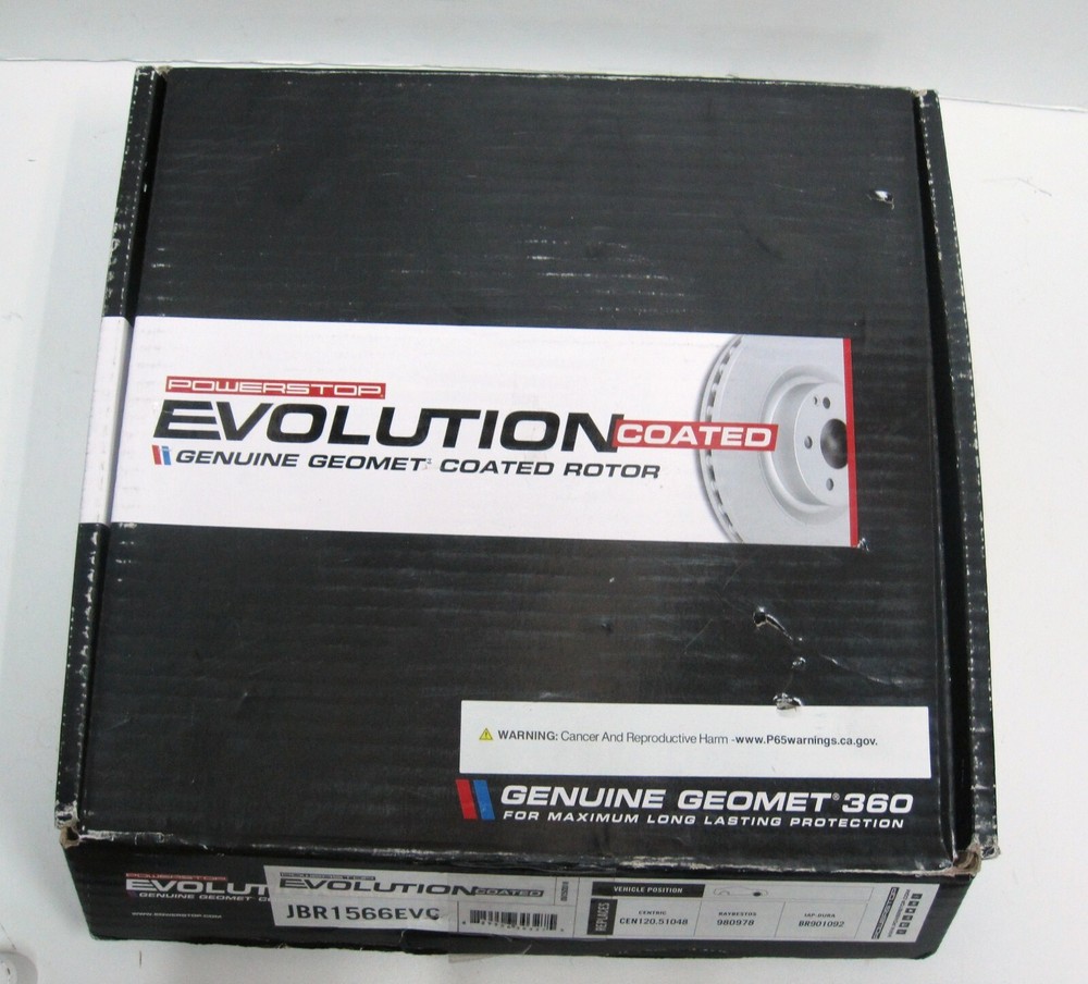 12-17 Power Stop Evolution Coated Vented Front Brake Rotor For Hyundai Accent