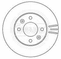 Fits Hyundai i10 Kia Picanto 1.0 1.2 Baxter Front 1x Brake Disc 517120X500