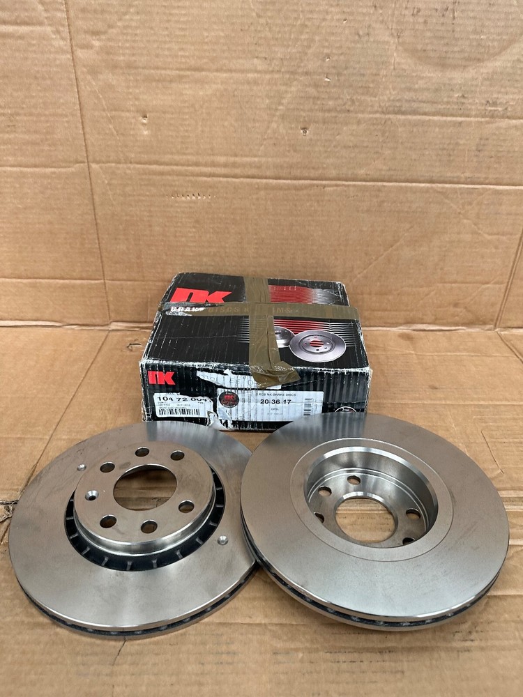 FRONT Brake Discs x2 256mm FOR OPEL VAUXHALL ASTRA F CORSA NOVA TIGRA NK 203617