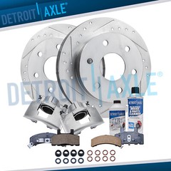 Front Drilled Rotors Brake Calipers Brakes Pads for GMC Tahoe Yukon K1500 K2500