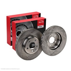2x APEC Front Brake Discs For AUDI A4 B9 (8W2, 8WC) 1.4 TFSI 2015-19 DSK2657