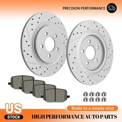 12.60 inch Rear Brake Rotors Brake Pads for Ford Mustang Explorer 2020 2021-2025