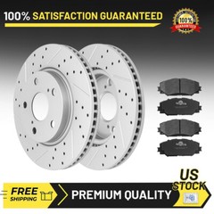 275mm Front Drilled Rotors Brake Pads for Toyota RAV4 Pirus V Lexus HS250H