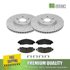 Front Disc Brake Rotors Ceramic Brake Pads Kit for Honda Pilot Acura MDX RLX ZDX