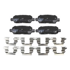 DuraGo Rear Rotors TRW Pro Ceramic Disc Brake Pads Kit For G35 350Z Juke Rogue