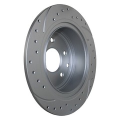 Bison Performance Rear Drilled Coated 291.5mm Brake Disc for Altima Juke Sentra