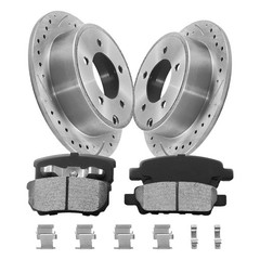 Front Rear Rotors Brakes Pads for 200 Sebring Avenger Caliber Compass Patriot