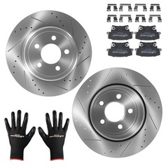 Rear Brake Rotors and Pads Kit for Chrysler 300 2005-2023 Dodge Magnum 2005-2008