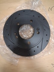 Dynamic Friction Company 633-03037R – Brake Rotor Drilled and Slotted Black