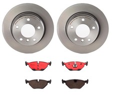 Brembo Rear Brake Kit Disc Rotors Ceramic Pad Set For BMW E36 323is 328i 328is