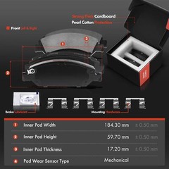 Front Drilled Brake Rotors & Brake Pad for Chevrolet Avalanche GMC Sierra 1500