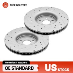 Front Drilled Disc Brake Rotors for Ford Edge Fusion Lincoln Continental MKX MKZ