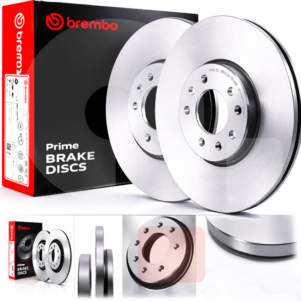 Brembo Pair Rear Brake Discs For Mercedes C-Class W202 290mm