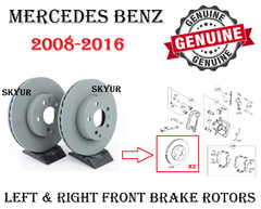 Mercedes Front 2 Disc Brake Rotors 295mm For C230 C250 C300 E250 SLK250 Genuine