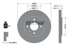 TEXTAR Brake Discs & Pads Front & Rear Braking Service Set Fits Citroen Peugeot