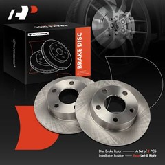 2x Rear Side Disc Brake Rotors for Audi A4 Quattro 1996-2001 VW Passat 1999-2005