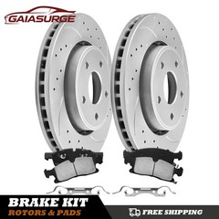 Front Drilled Rotors Pads for 2011-2020 Jeep Grand Cherokee Dodge Durango 330mm