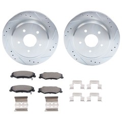 For Cadillac XLR Chevrolet Corvette 04-08 V8 Rear Drilled Brake Rotors and Pads