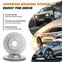 380mm Front Disc Brake Rotor Set for Dodge Durango Jeep Grand Cherokee