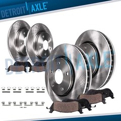 8pc Front Rear Disc Brake Rotors Ceramic Brake Pads for 2015 – 2018 Ford Mustang