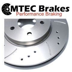 Peugeot 807 2.2 HDI 02- Front Brake Discs & Pads Perforated Grooved