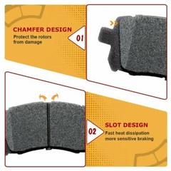 Front Drilled Disc Rotors + Ceramic Brake Pads for 2005-2009 2010 Honda Odyssey