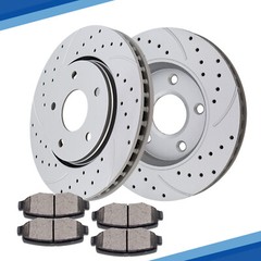 Front Brake Rotors & Pads Kit Fit Chrysler Town & Country Dodge RAM C/V Brakes