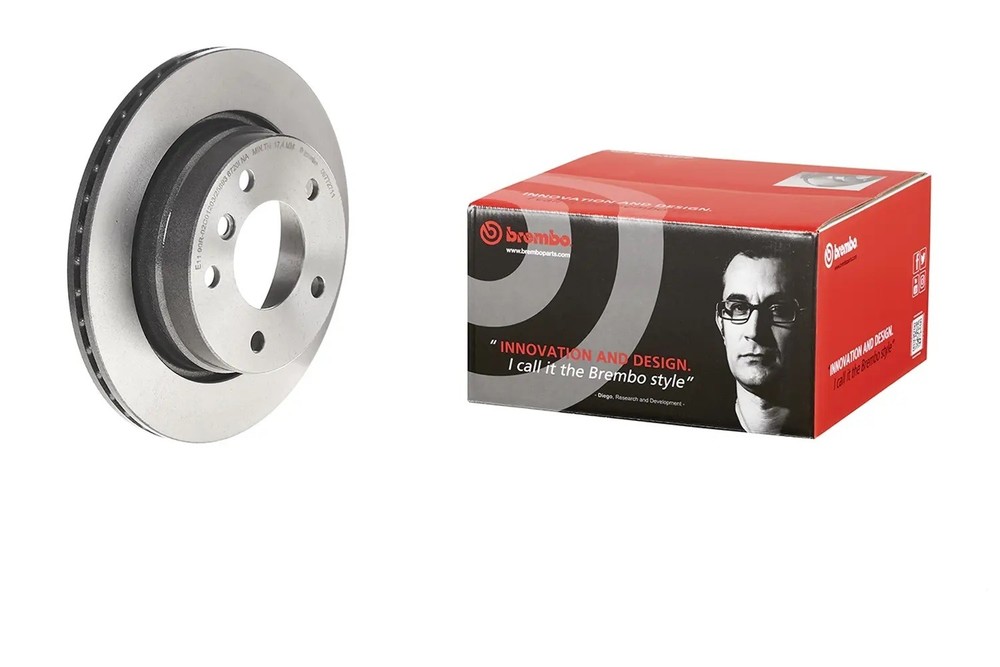 Brembo for 13-18 Cadillac ATS Rear Premium UV Coated OE Rotor