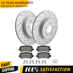 Rear Disc Brake Rotors Ceramic Pads Kit For Honda Odyssey 2018 2019 – 2022 2023