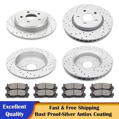 330mm Front and Rear Rotors Brake Pads for 2011-18 Dodge Durango Grand Cherokee