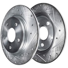 For 2001 – 2003 Highlander 4WD Front & Rear Drilled Rotors + Ceramic Brake Pads