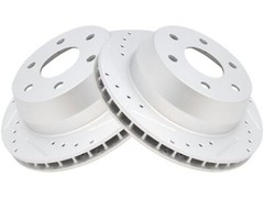 TRQ 61JK23S Rear Brake Rotor Set Fits 2002-2006 Cadillac Escalade