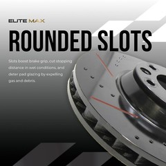 Front Drilled Slotted Rotors + Pads for 2014 2015 2016-2023 Jeep Cherokee