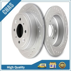 Rear Slotted Brake Rotors Discs Fits HONDA CIVIC ACURA INTEGRA 1992 – 2000